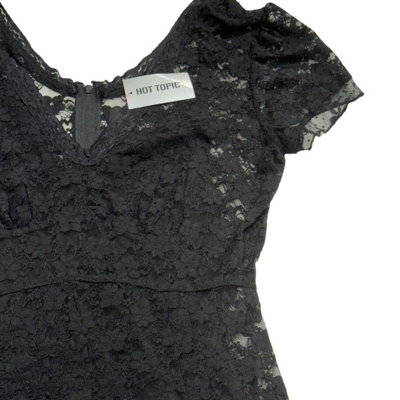 Royal Bones size large black dress NWT in perfect condition! Lace layer on top. - Picture 9 of 12